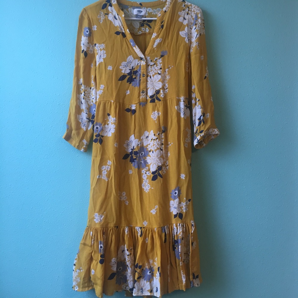 Yellow flower dress